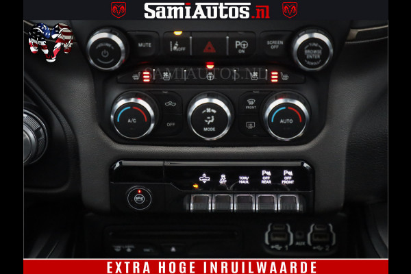 Dodge Ram 1500 Black Sport | Hemi 5.7 V8 | Luchtvering | 360 Camera | Panorama Dak | 4x4 Crew Cab | Dubbele cabine 5 persoons | Grijskenteken |
