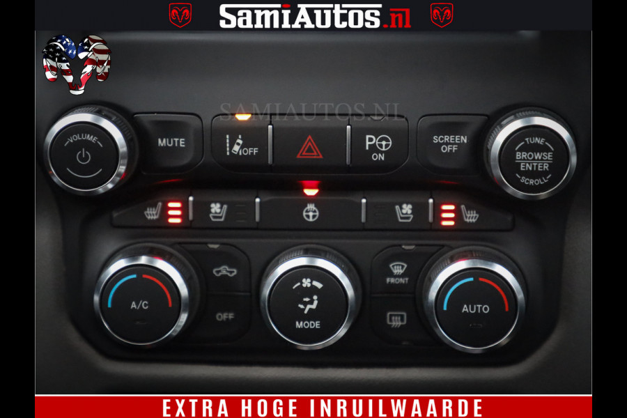 Dodge Ram 1500 Black Sport | Hemi 5.7 V8 | Luchtvering | 360 Camera | Panorama Dak | 4x4 Crew Cab | Dubbele cabine 5 persoons | Grijskenteken |