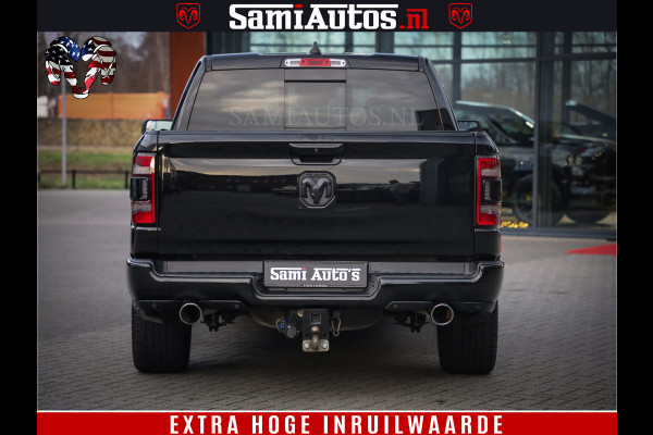 Dodge Ram 1500 Black Sport | Hemi 5.7 V8 | Luchtvering | 360 Camera | Panorama Dak | 4x4 Crew Cab | Dubbele cabine 5 persoons | Grijskenteken |