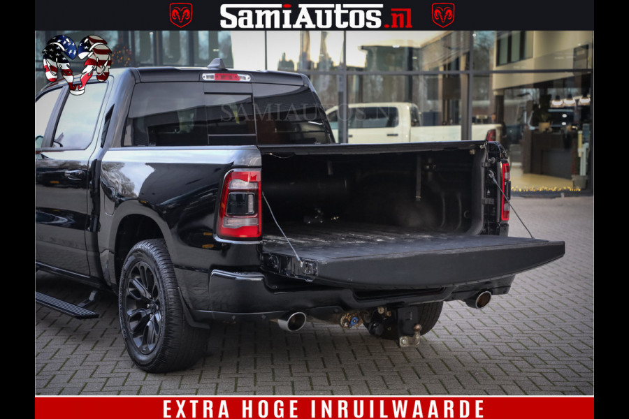 Dodge Ram 1500 Black Sport | Hemi 5.7 V8 | Luchtvering | 360 Camera | Panorama Dak | 4x4 Crew Cab | Dubbele cabine 5 persoons | Grijskenteken |