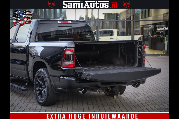 Dodge Ram 1500 Black Sport | Hemi 5.7 V8 | Luchtvering | 360 Camera | Panorama Dak | 4x4 Crew Cab | Dubbele cabine 5 persoons | Grijskenteken |