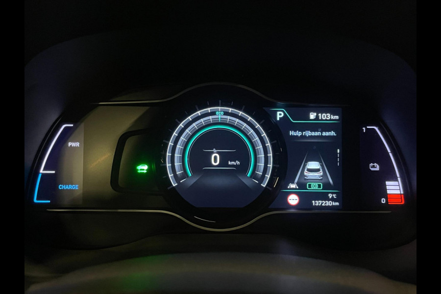 Hyundai Kona EV Premium 64 kWh|GROTE ACCU|100%SOH|FACELIFT|3-FASE|TREKH|HUD|LEDER|ACC|STUURVERW|STOELVERW+VENT.|CAMERA|CARPLAY|NL|