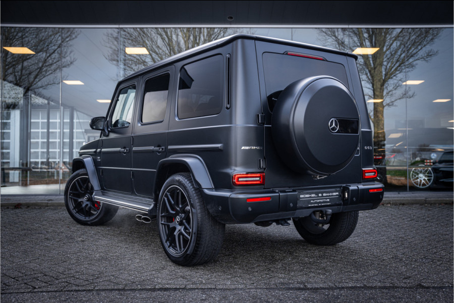 Mercedes-Benz G-Klasse 63 AMG 585pk ** Manufaktur ** Burmester ** 22inch ** Designo Nachtzwart Magno ** PPF ** NL-auto! Certified Premium garantie tot 02-2027!