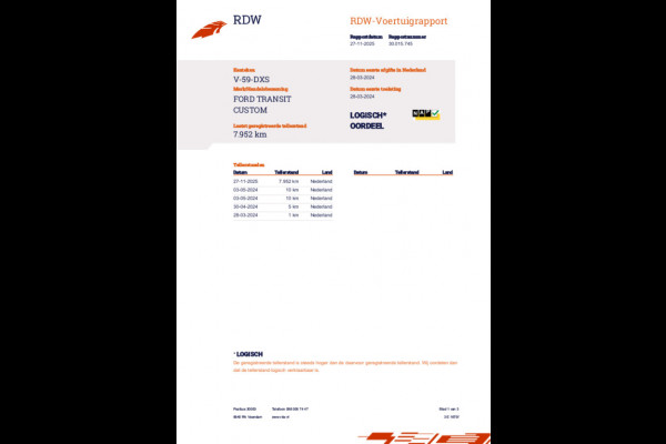 Ford Transit Custom 320 2.0 TDCI L2H1 Limited / 1e Eigenaar / 7dkm NAP / Navi / Trekhaak / Stoelverw. / EX. BTW