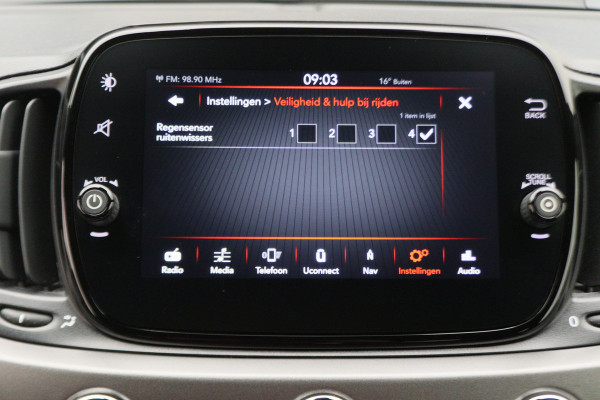 Fiat 500 0.9 TwinAir Turbo Sport Climate, Apple Carplay, Cruise, Navigatie, LED, PDC, 16"