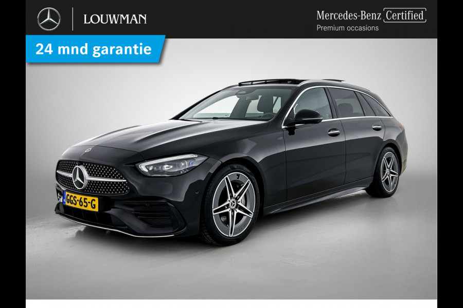 Mercedes-Benz C-Klasse Estate 180 Star Edition AMG Panoramadak elct. | 5 spaaks licht metalen velgen | Naviagtie | parking support met camera achter\| Inclusief 24 maanden Mercedes-Benz Certified garantie voor Europa.