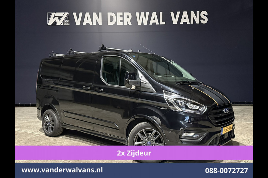 Ford Transit Custom 2.0 TDCI 185pk L1H1 Sport Euro6 Airco | 2x zijdeur | Xenon | Camera | Navigatie | LM velgen Trekhaak, Adaptieve Cruisecontrol, Stoelverwarming, Verwarmde voorruit, Parkeersensoren, Dakdragers, Bijrijdersbank