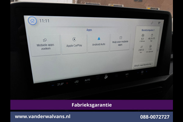 Ford Transit Custom 2.0 TDCI 136pk L2H1 Fabrieksgarantie Euro6 Airco | Camera | Apple Carplay | LED | Cruisecontrol | Verwarmde voorruit Android Auto, Parkeersensoren, Bijrijdersbank, 2800kg trekvermogen