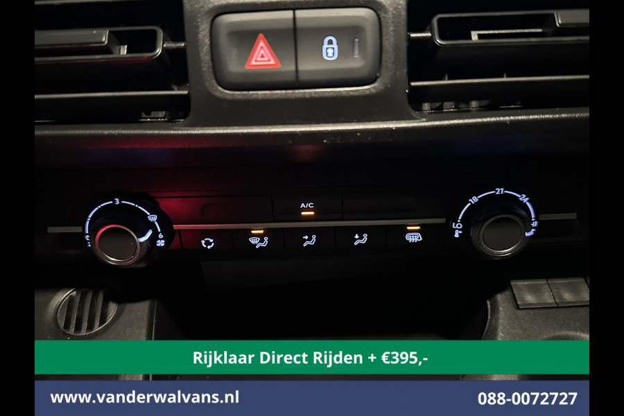 Peugeot Partner 1.5 BlueHDI 102pk L1H1 *Rijklaar Direct Rijden* Euro6 Airco | Apple Carplay | Cruisecontrol Zijdeur, Android Auto, Trekhaak
