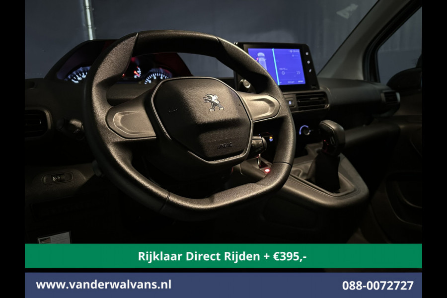 Peugeot Partner 1.5 BlueHDI 102pk L1H1 *Rijklaar Direct Rijden* Euro6 Airco | Apple Carplay | Cruisecontrol Zijdeur, Android Auto, Trekhaak