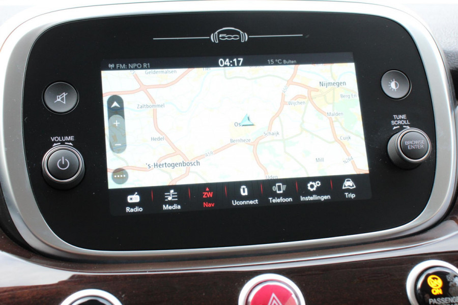 Fiat 500X Fiat 500X 1,4 Turbo 150pk Yacht Club Automaat | Leder | Navigatie | Audio | Canvas vouwdak | Adaptive Cruise Control | Camera | Dab | Led | 18" Lichtmetalen Velgen | Extra getint glas