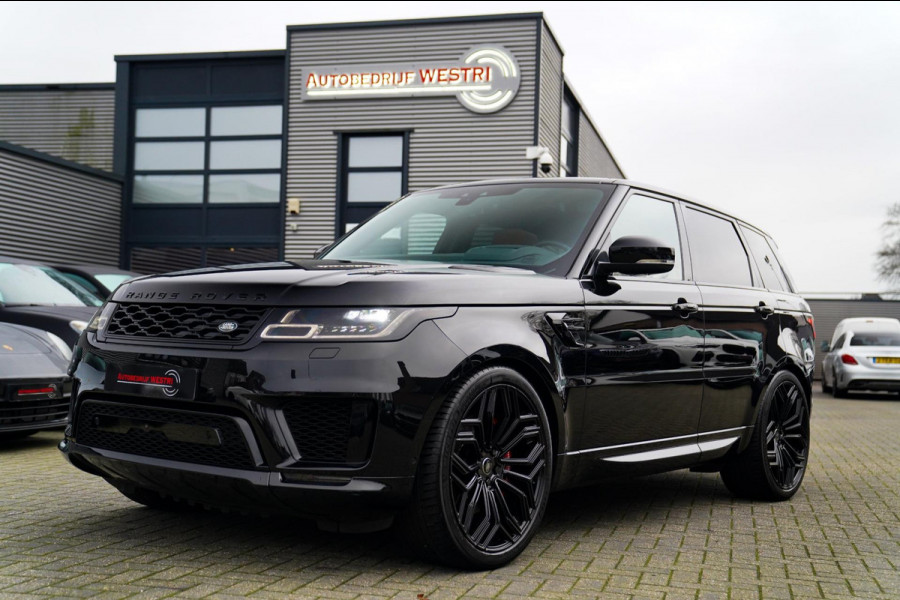 Land Rover Range Rover Sport P400e HSE Dynamic Stealth | 23 inch | Panorama | HuD | Two Tone Leder | Adaptieve Cruise | DVD Achter