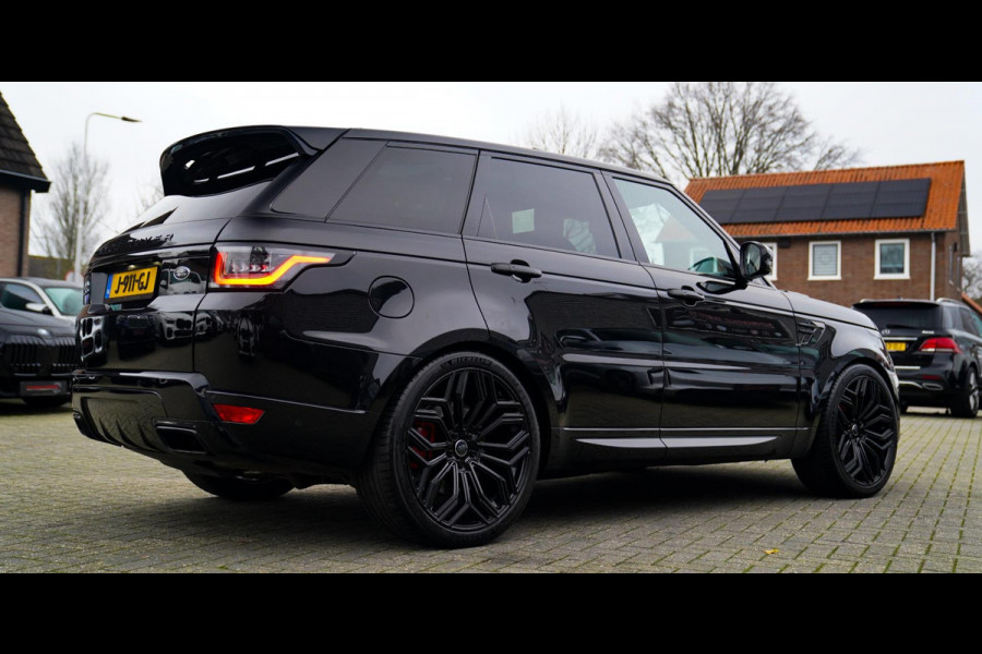 Land Rover Range Rover Sport P400e HSE Dynamic Stealth | 23 inch | Panorama | HuD | Two Tone Leder | Adaptieve Cruise | DVD Achter