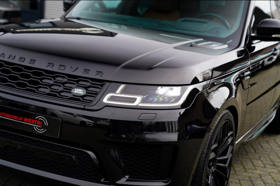 Land Rover Range Rover Sport P400e HSE Dynamic Stealth | 23 inch | Panorama | HuD | Two Tone Leder | Adaptieve Cruise | DVD Achter