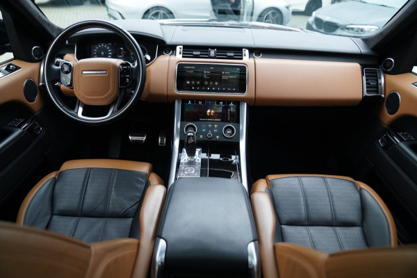 Land Rover Range Rover Sport P400e HSE Dynamic Stealth | 23 inch | Panorama | HuD | Two Tone Leder | Adaptieve Cruise | DVD Achter