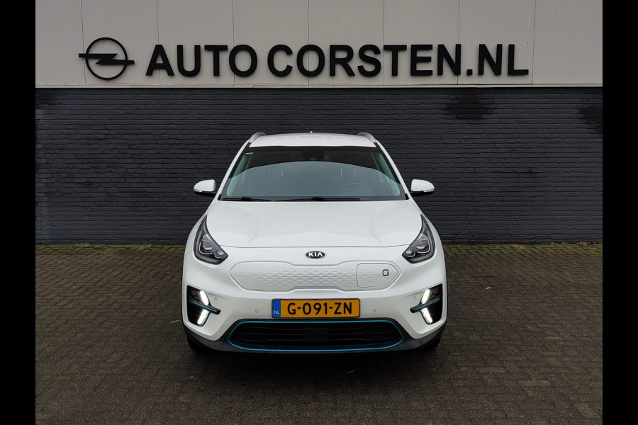 Kia e-Niro Executive 64kWh SOH 100% Leer Elek.Stoel+Memory Warmtepomp Pdc Navi Ecc Camera Apple Carplay Android Auto Stoelverwarming+Koeling Stuurverwarming Lmv Privacy Glas DAB Vess Lane Assist Blind Spot 1e Eigenaar Origineel Nederlandse Auto Zeer compleet!