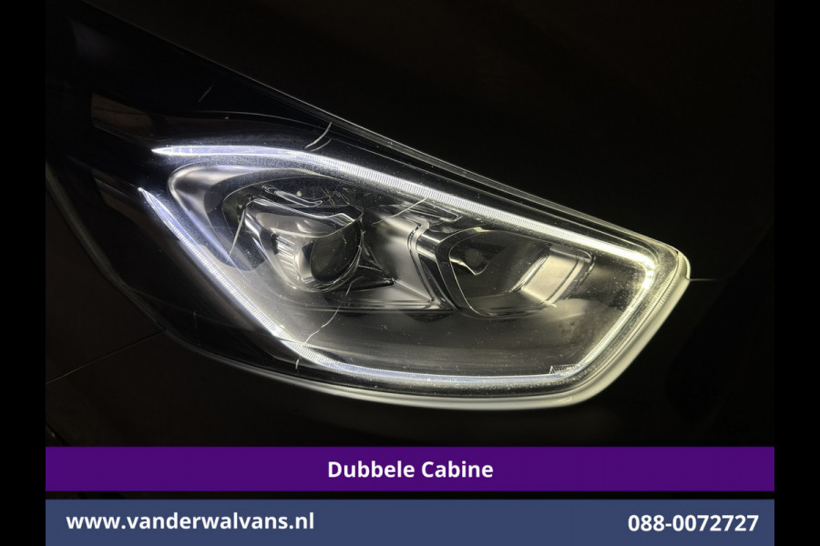 Ford Transit Custom 2.0 TDCI 131pk L2H1 Dubbele Cabine Euro6 Airco | 6-Zits | Navigatie | LED | Apple Carplay | Cruisecontrol Android Auto, Parkeersensoren, Stoelverwarming, Verwarmde voorruit, 2800kg trekvermogen