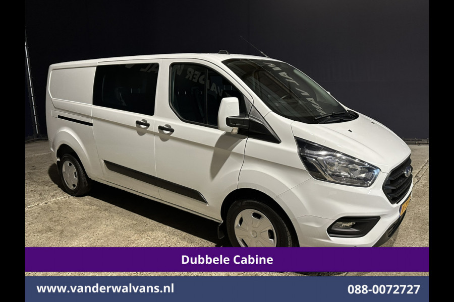 Ford Transit Custom 2.0 TDCI 131pk L2H1 Dubbele Cabine Euro6 Airco | 6-Zits | Navigatie | LED | Apple Carplay | Cruisecontrol Android Auto, Parkeersensoren, Stoelverwarming, Verwarmde voorruit, 2800kg trekvermogen