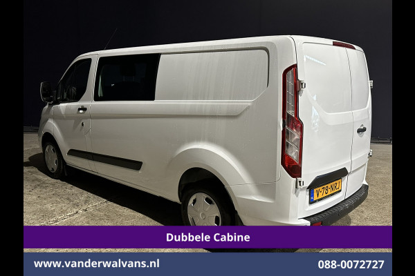 Ford Transit Custom 2.0 TDCI 131pk L2H1 Dubbele Cabine Euro6 Airco | 6-Zits | Navigatie | LED | Apple Carplay | Cruisecontrol Android Auto, Parkeersensoren, Stoelverwarming, Verwarmde voorruit, 2800kg trekvermogen