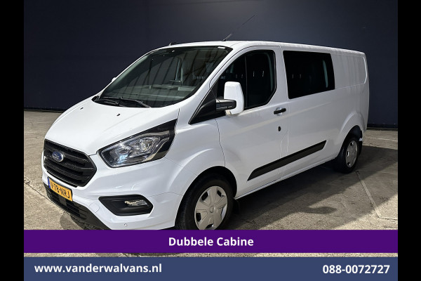 Ford Transit Custom 2.0 TDCI 131pk L2H1 Dubbele Cabine Euro6 Airco | 6-Zits | Navigatie | LED | Apple Carplay | Cruisecontrol Android Auto, Parkeersensoren, Stoelverwarming, Verwarmde voorruit, 2800kg trekvermogen
