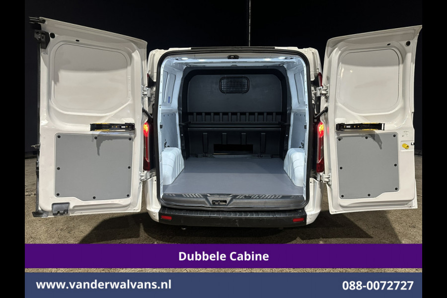 Ford Transit Custom 2.0 TDCI 131pk L2H1 Dubbele Cabine Euro6 Airco | 6-Zits | Navigatie | LED | Apple Carplay | Cruisecontrol Android Auto, Parkeersensoren, Stoelverwarming, Verwarmde voorruit, 2800kg trekvermogen