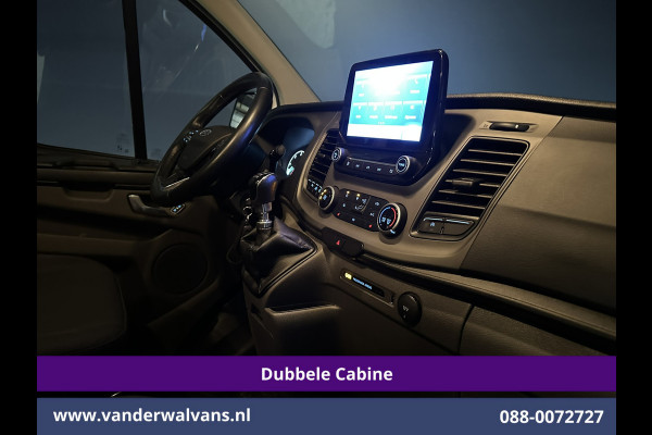 Ford Transit Custom 2.0 TDCI 131pk L2H1 Dubbele Cabine Euro6 Airco | 6-Zits | Navigatie | LED | Apple Carplay | Cruisecontrol Android Auto, Parkeersensoren, Stoelverwarming, Verwarmde voorruit, 2800kg trekvermogen