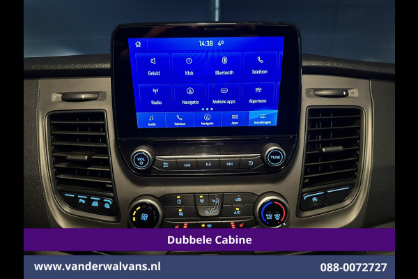 Ford Transit Custom 2.0 TDCI 131pk L2H1 Dubbele Cabine Euro6 Airco | 6-Zits | Navigatie | LED | Apple Carplay | Cruisecontrol Android Auto, Parkeersensoren, Stoelverwarming, Verwarmde voorruit, 2800kg trekvermogen