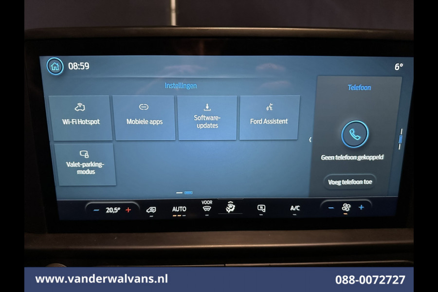 Ford Transit Custom 2.0 TDCI 136pk L2H1 Euro6 Airco | Camera | LED | Cruisecontrol | Verwarmde voorruit Parkeersensoren, Bijrijdersbank, 2800kg trekvermogen