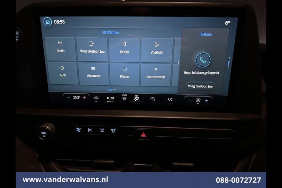 Ford Transit Custom 2.0 TDCI 136pk L2H1 Euro6 Airco | Camera | LED | Cruisecontrol | Verwarmde voorruit Parkeersensoren, Bijrijdersbank, 2800kg trekvermogen