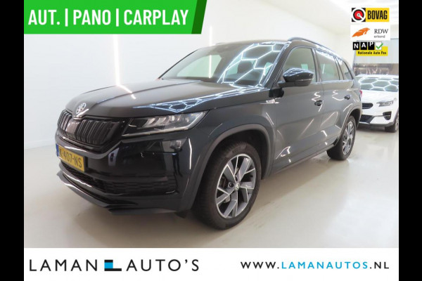 Škoda Kodiaq 1.5 TSI 150pk DSG Sportline Business Aut. | Pano Open Dak Virtual Leder/Alcantara CarPlay Canton 19" Triglav LMV ECC Navi LED AC
