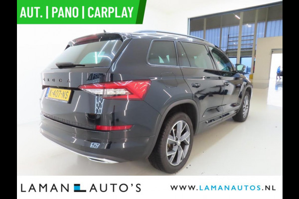 Škoda Kodiaq 1.5 TSI 150pk DSG Sportline Business Aut. | Pano Open Dak Virtual Leder/Alcantara CarPlay Canton 19" Triglav LMV ECC Navi LED AC