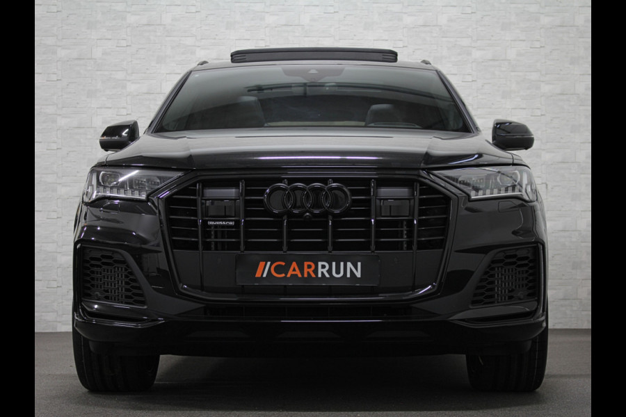 Audi Q7 50 TDI 7-Persoons S-Line | 360 Camera | Trekhaak | ACC | Panorama | B&O Sound | Head-Up | Soft-Close | Matrix-LED | 4-Zone Clima | Stoelverwarming V+A | Keyless-Entry | Standkachel | Luchtvering | Tour-Pakket | Memory | Sfeerverlichting | Stuurverwarming | Autom. Parkeren | Carplay |