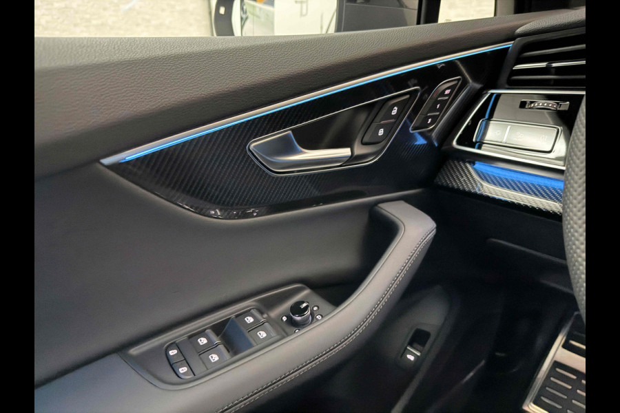 Audi Q7 50 TDI 7-Persoons S-Line | 360 Camera | Trekhaak | ACC | Panorama | B&O Sound | Head-Up | Soft-Close | Matrix-LED | 4-Zone Clima | Stoelverwarming V+A | Keyless-Entry | Standkachel | Luchtvering | Tour-Pakket | Memory | Sfeerverlichting | Stuurverwarming | Autom. Parkeren | Carplay |