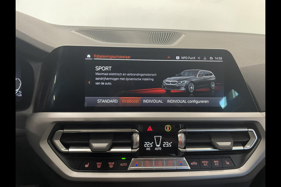 BMW 3 Serie Touring 330e Aut. Sportline Business 292pk Airco ECC Navi Carplay Cruise Control PDC VA Virtual cockpit Sportstoelen Sensatec