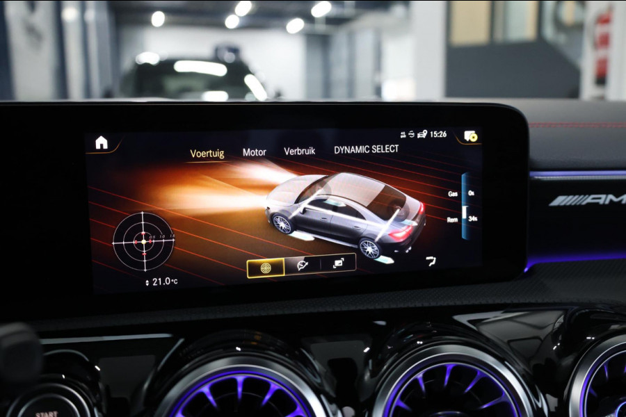 Mercedes-Benz AMG CLA 45 BTW/MULTIBEAM/VIRTUAL/SFEER/KUIP+MEMORY/19" LMV/CAM/ACC/ECC/12 MND GARANTIE