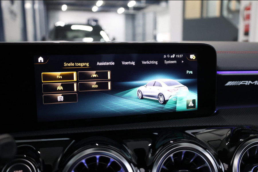 Mercedes-Benz AMG CLA 45 BTW/MULTIBEAM/VIRTUAL/SFEER/KUIP+MEMORY/19" LMV/CAM/ACC/ECC/12 MND GARANTIE