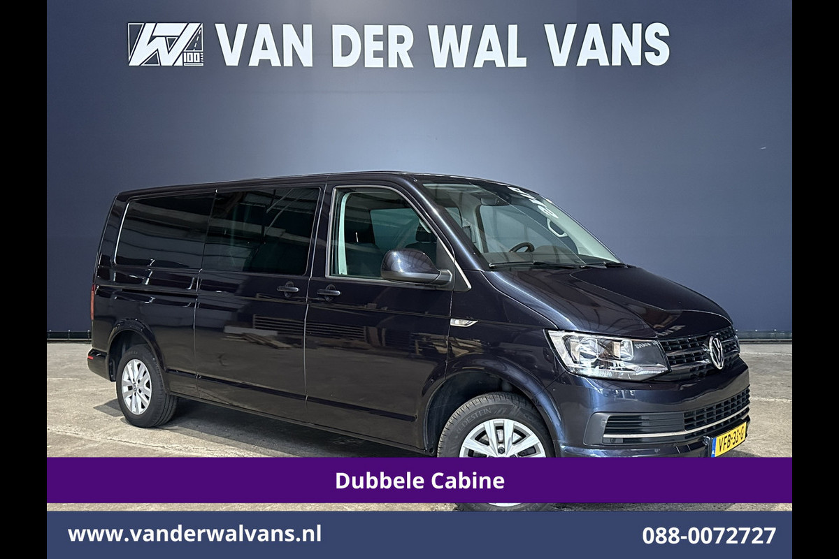 Volkswagen Transporter 2.0 TDI 150pk Automaat L2H1 Dubbele Cabine Euro6 Airco | 5-Zits | Navigatie | LM Velgen Apple Carplay, Android Auto, Cruisecontrol, Parkeersensoren, Verwarmde voorruit, Achterklep