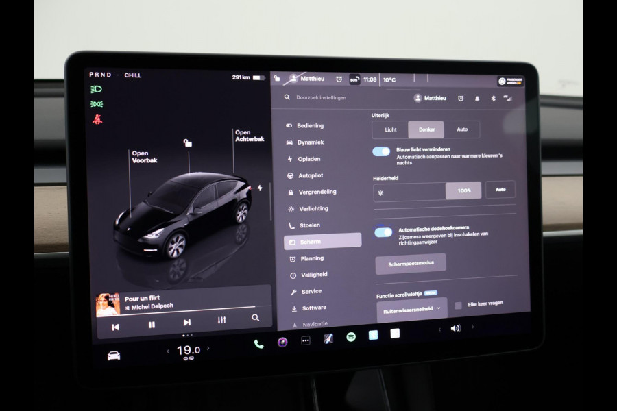 Tesla Model Y LONG RANGE AWD 75 kWh 351 PK BTW + 360 CAMERA | PANORAMA | AUTOPILOT | LEDER  STOELVERW. V+A