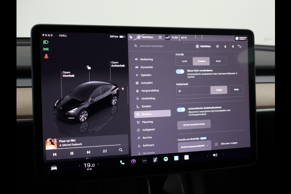Tesla Model Y LONG RANGE AWD 75 kWh 351 PK BTW + 360 CAMERA | PANORAMA | AUTOPILOT | LEDER  STOELVERW. V+A