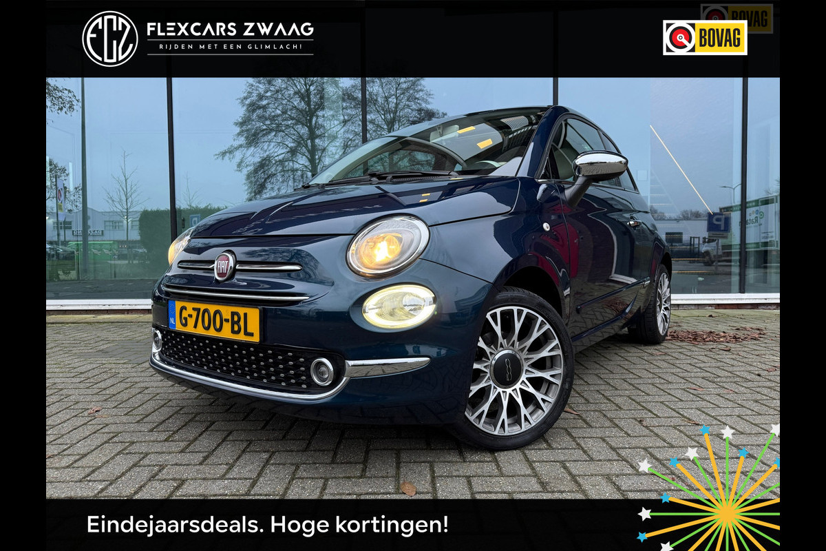 Fiat 500 1.2 Lounge - Panoramadak- Climate - Navi - Parkeerhulp
