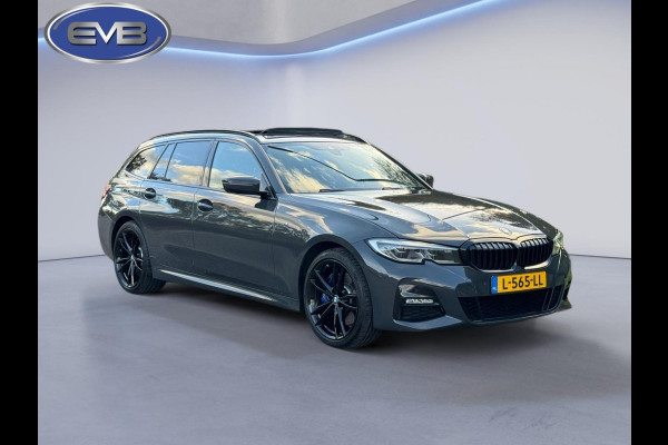 BMW 3 Serie Touring 330e M sport individual, dravitgrau, panoramadak ,laser,elec bedienbare trekhaak, vol opties, nl auto met nap