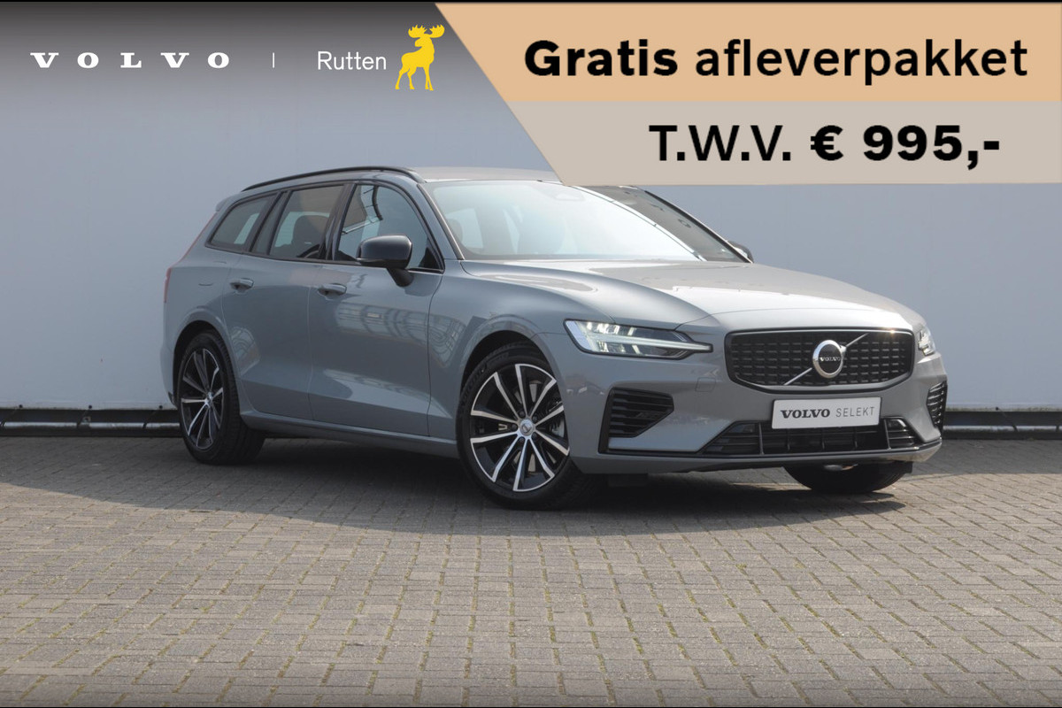 Volvo V60 T6 350PK Automaat Plus Dark / cruise control   / Apple carplay / Elektrische stoelen met geheugen / Parkeersensoren met camera / Elektrische achterklep