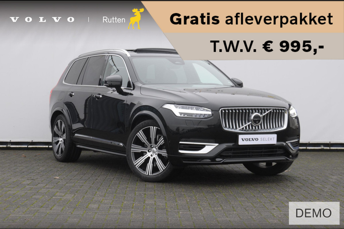Volvo XC90 T8 455PK Automaat AWD Ultimate Bright / Bowers & Wilkins/ Luchtvering/ Semi elektrische trekhaak/ 360 camera/ Gelaagd glas/ 21'' velgen/ head-up display/ Standkachel
