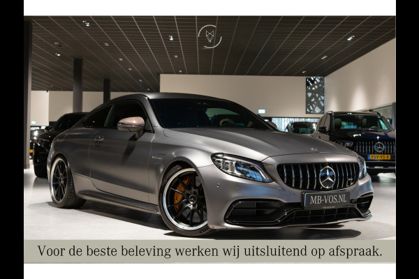 Mercedes-Benz C-Klasse Coupé AMG 63 S Ceramic|Matte lak|Aerodynamica|Full Carbon|Performance stoelen|Burmester|BTW
