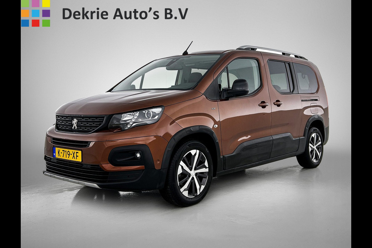 Peugeot Rifter Long 1.2 131PK Automaat GT 7pers. * Distributie vv.bij 95Dkm * / Trekhaak / Airco-ecc. / Pdc+Camera / Navigatie / 2xSchuifdeur / Apk 03-2027