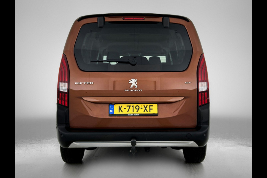 Peugeot Rifter Long 1.2 131PK Automaat GT 7pers. * Distributie vv.bij 95Dkm * / Trekhaak / Airco-ecc. / Pdc+Camera / Navigatie / 2xSchuifdeur / Apk 03-2027