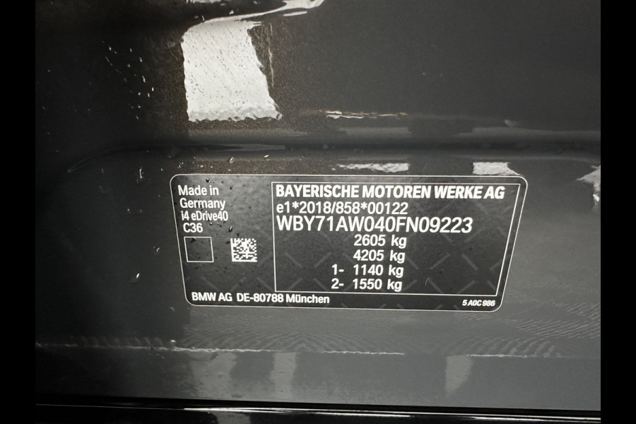 BMW i4 eDrive40 M-Sport High Executive 84 kWh (3-Fase) [SOH-97%] (INCL-BTW)  Aut *FULL-LEATHER | HEAD UP | FULL-LED | HARMAN/KARDON-AUDIO | ADAPTIVE-CRUISE |  ADAPTIVE-CRUISE | WIDESCREEN-COCKPIT | DAB+ | TOPVIEW | AMBIENT-LIGHT | CARPLAY | HEATED-SPORTSEA