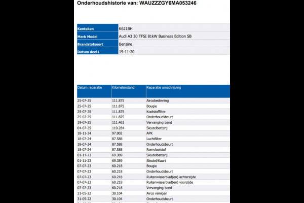 Audi A3 Sportback 30 TFSI Business edition 5Drs. / Virtual cockpit / Airco-ecc./ Navigatie / Pdc / Xenon / Radio multimedia / Apk 11-2026