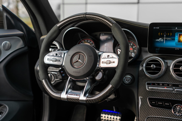 Mercedes-Benz C-Klasse Coupé AMG 63 S Ceramic|Matte lak|Aerodynamica|Full Carbon|Performance stoelen|Burmester|BTW