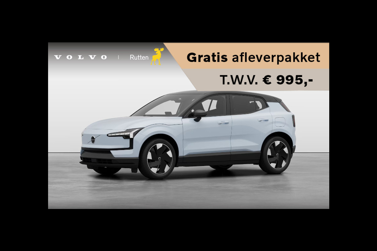 Volvo EX30 272PK Ext. Range Plus / Adaptieve Cruise Control/ Dodehoek Detectie / Parkeersensoren voor en achter/ Achteruitrijcamera/ Warmtepomp/ Google Services/
